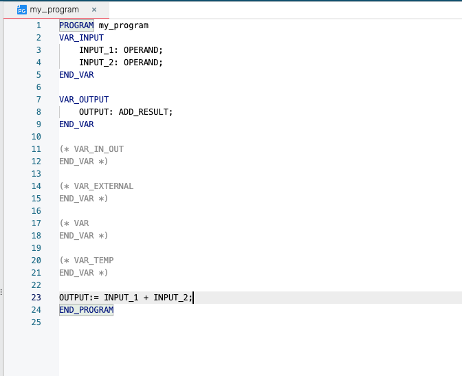 Variablen und Programmcode